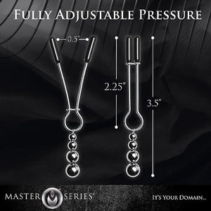 MASTER SERIES - Adorn Triple Bead Nipple Clamp Set