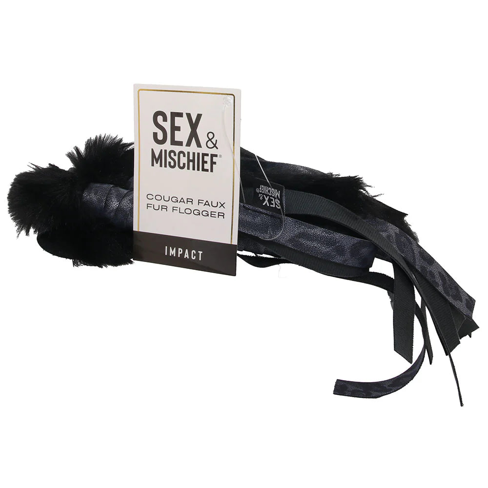 SEX & MISCHIEF -Cougar Faux Fur Flogger