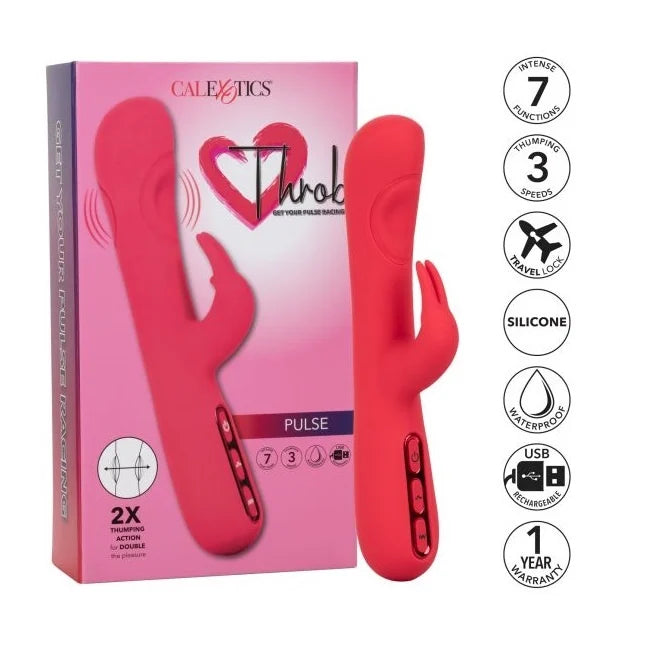 CALEXOTICS - Throb Pulse 2x Thumping Action Vibrator