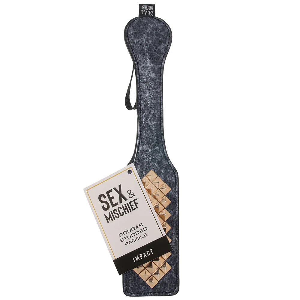 SEX & MISCHIEF -Cougar Studded Paddle