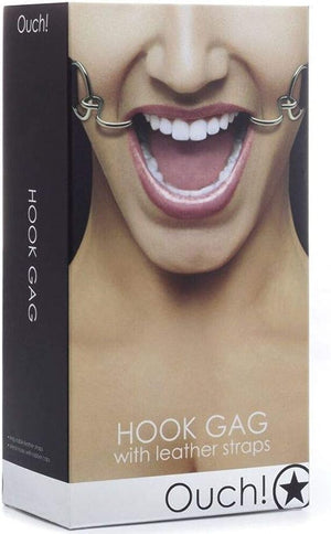 OUCH - Hook Gag with Leather Straps