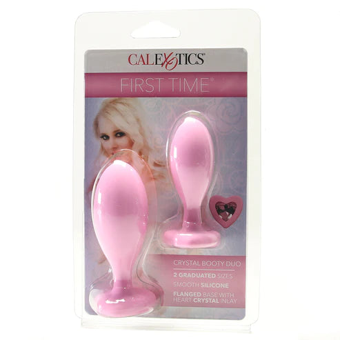 CALEXOTICS - First Time Crystal Booty Butt Plug Duo