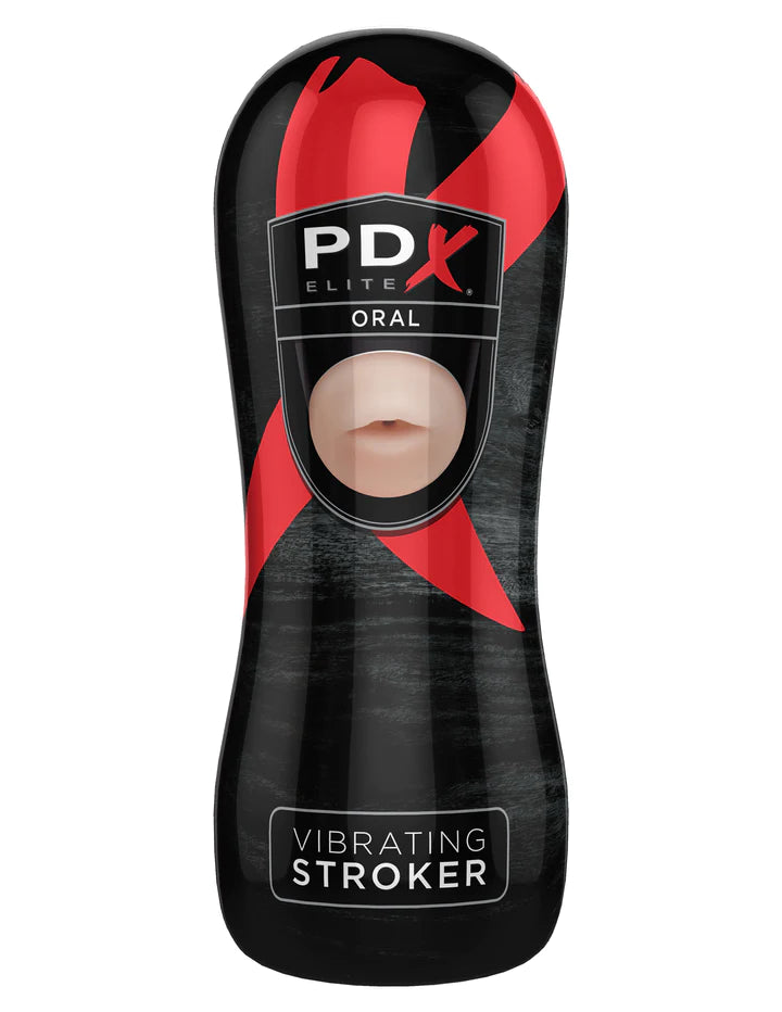 PDX- Elite Vibrating Oral Stroker