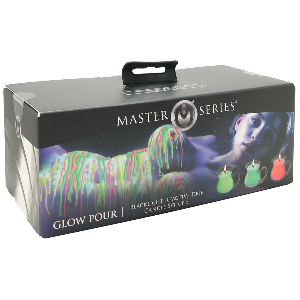 MASTER SERIES - Glow Pour Black Light Reactive Drip Candle Set of 3