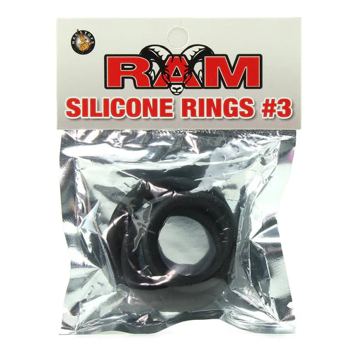 NASSTOYS - Ram Silicone Cock Ring 3PK