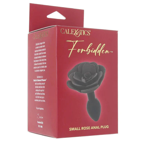CALEXOTICS - Forbidden Small Black Rose Anal Plug