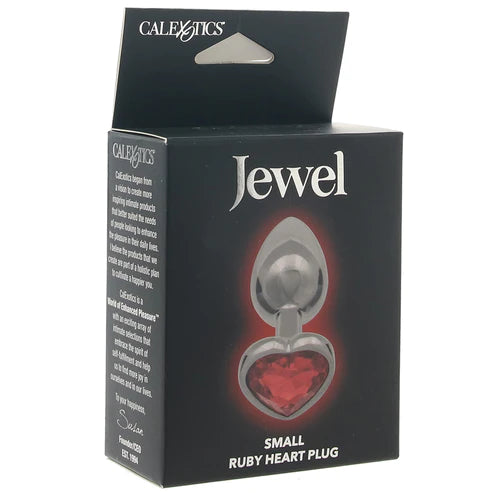 CALEXOTICS - Jewel Small Ruby heart Butt Plug