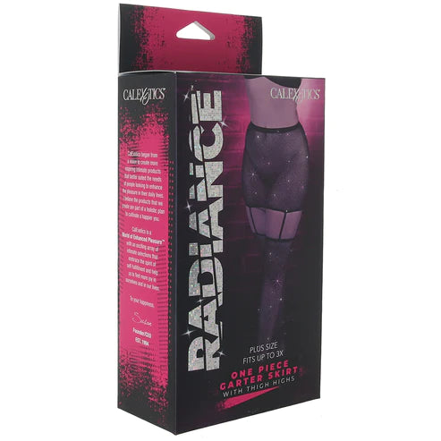 CALEXOTICS - Radiance One Piece Gartered Skirt and Stockings