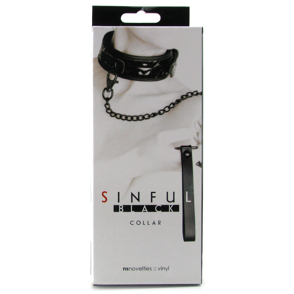 NS NOVELTIES -Sinful Glossy Collar and Leash