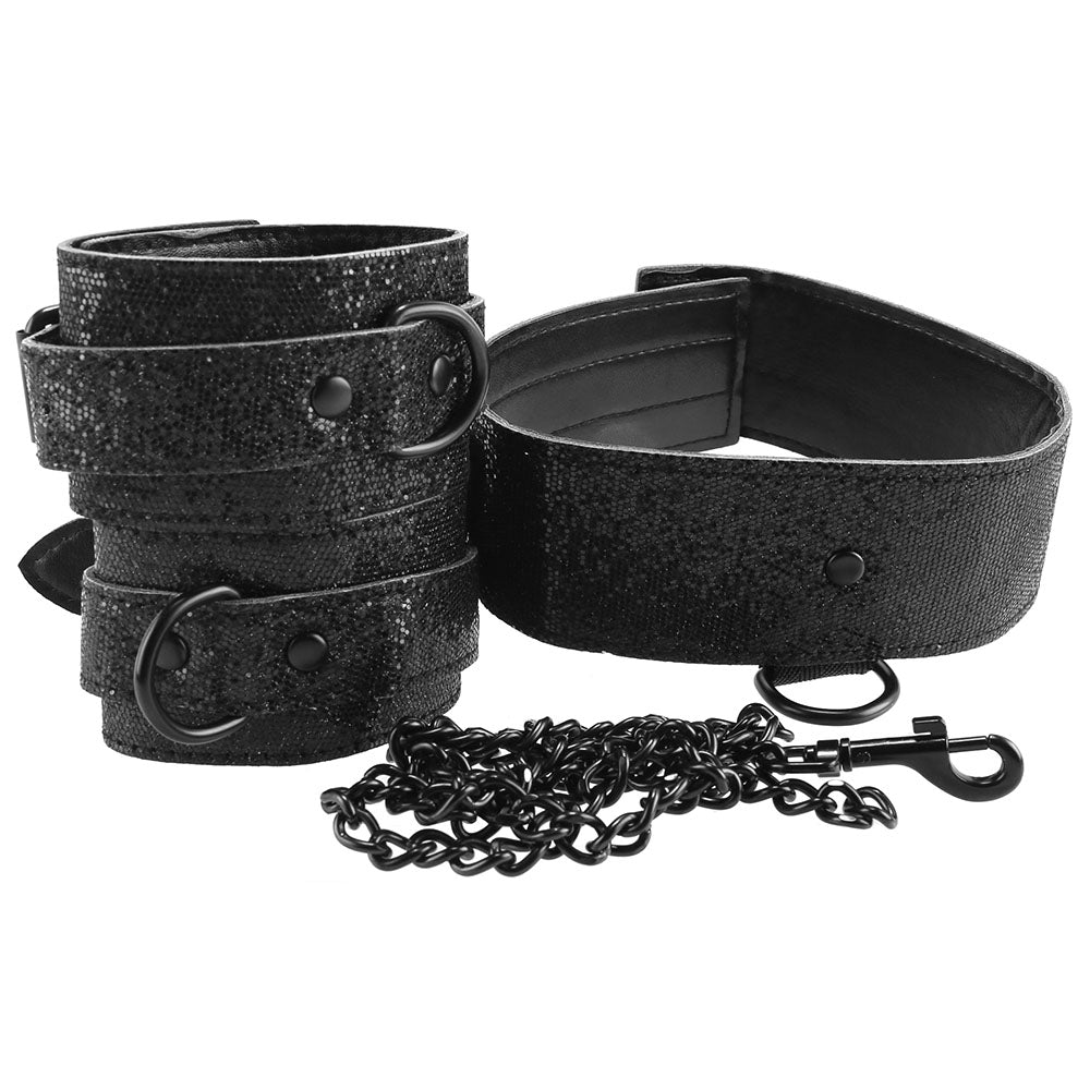 SEX & MISCHIEF - Shadow Sparkle Collar & Cuffs