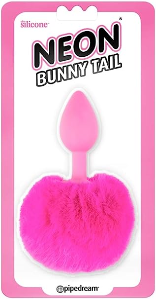 PIPEDREAM - Neon Pink Bunny Tail Anal Plug