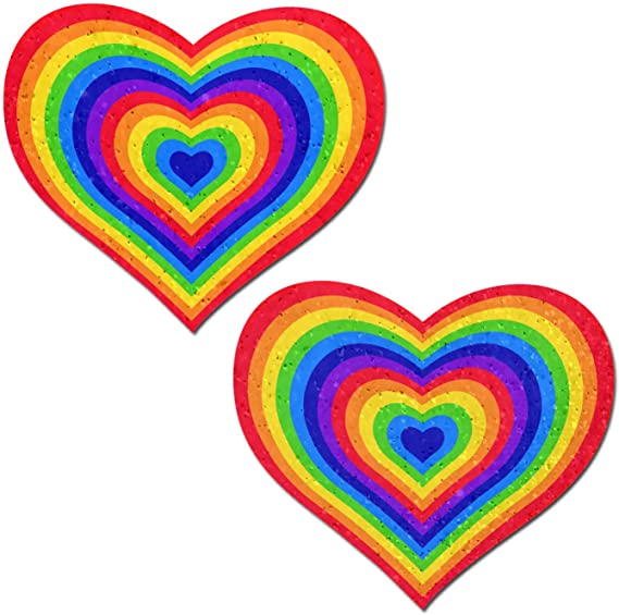 PASTEASE - Rainbow Heart Pasties