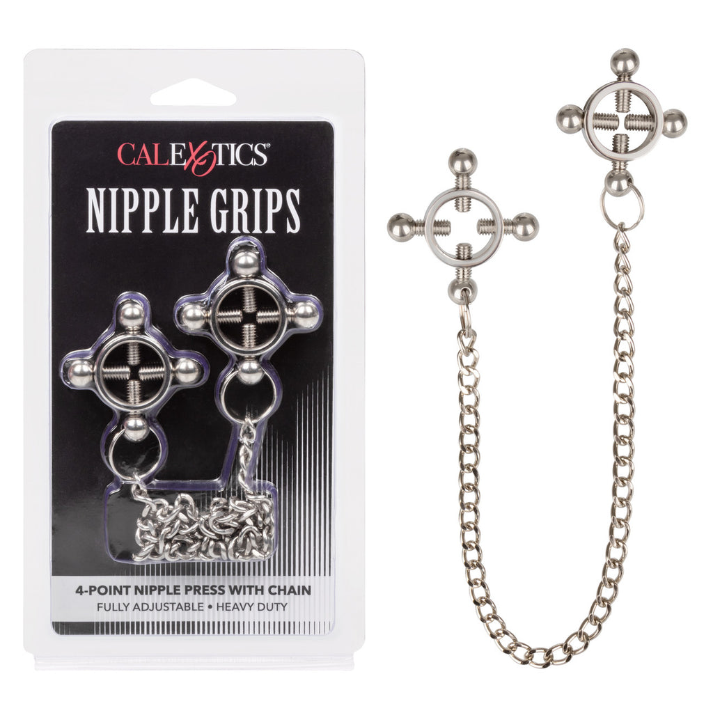 CALEXOTICS - 4- Point Nipple Press with Chains