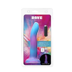ADDICTION - Rave 8 inch Bendable Glow in the Dark Dildo