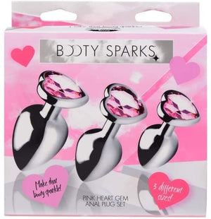 BOOTY SPARKS - Heart Gem Anal Plug Set