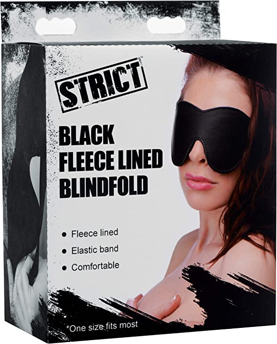 STRICT - Black Fleece Lined Blindfold