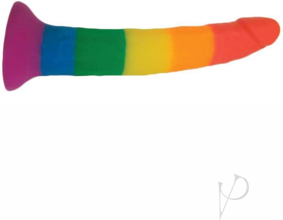 HOTT PRODUCTS - Rainbow Power Drive Strap On Dildo with Harness