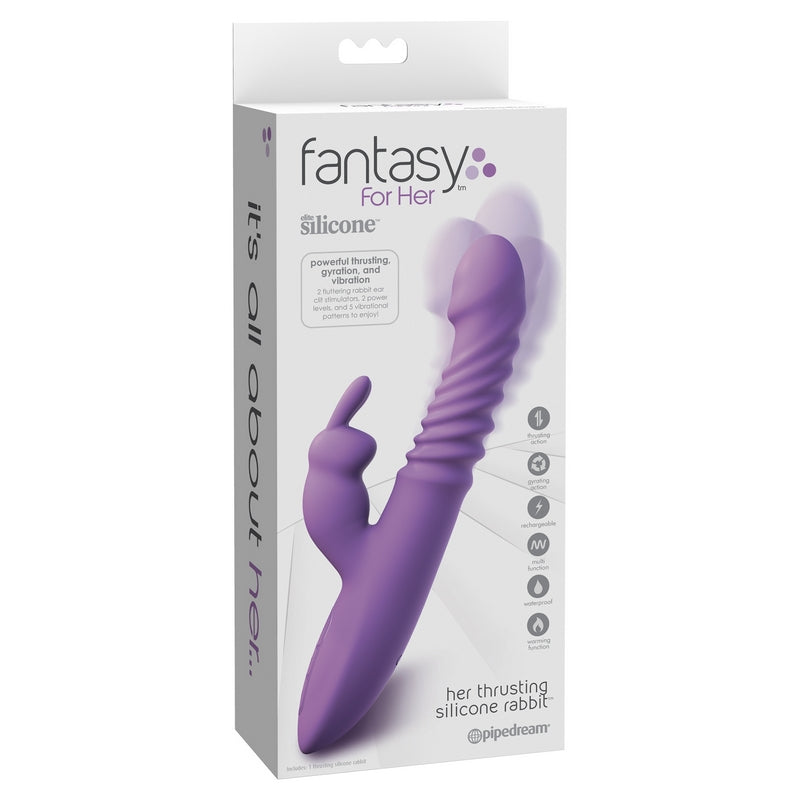 PIPEDREAM - Fantasy For Her  Thrusting Silicone Rabbit